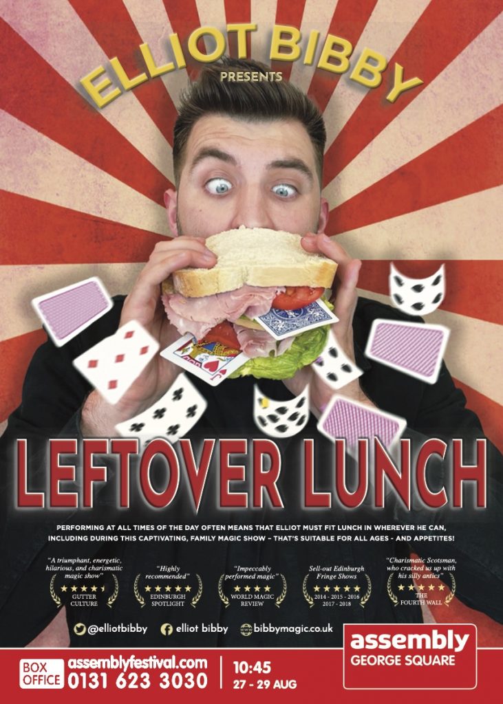 Elliot Bibby Leftover Lunch Edinburgh Fringe Flyer